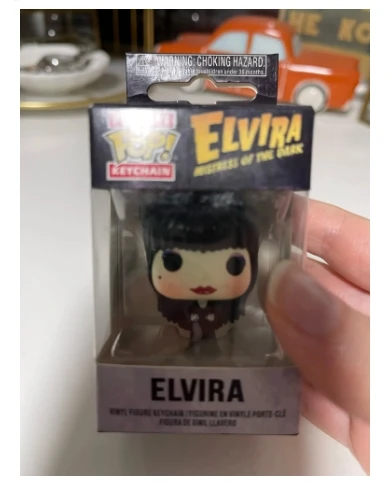 Funko Pop llavero Pop de bolsillo Elvira Mistress of the Dark-ELVIRA llavero con figura de vinilo modelo juguetes para niños regalo de cumpleaños