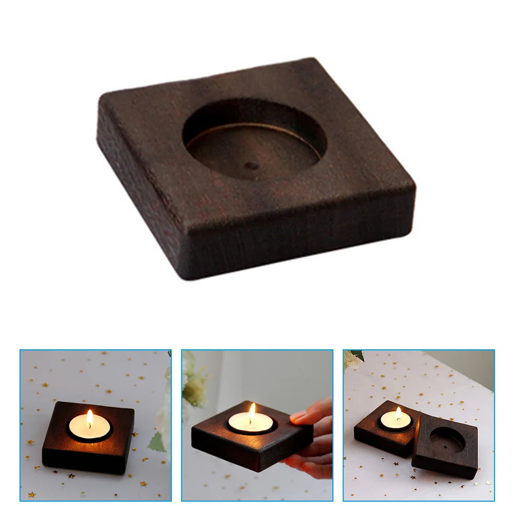 

Vintage Decor Wooden Holder Tealight Candles Tealights Holders Candlestick
