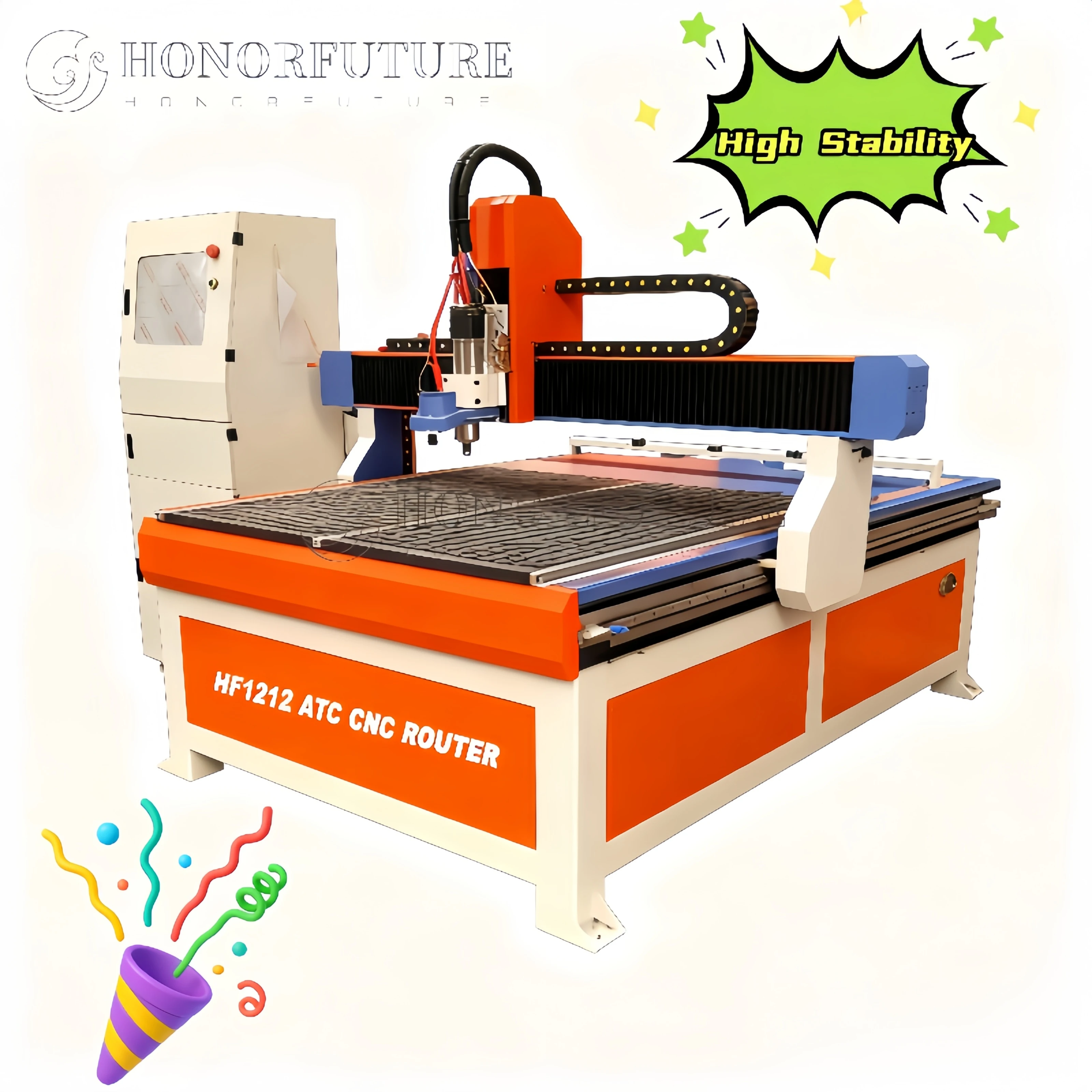 

Customizable High Stability CNC Cutting Engraving Milling Machine Tools 1212 Router Wood Working 6090 4040 Kitchen Door for Sale