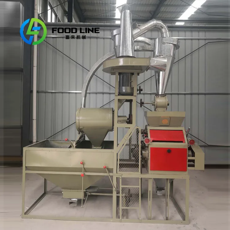 Medium Size Horizontal Auto Feed Flour Mill Moderate Output Perfect For Township Grain Station Cooperative And Medium Farm Use
