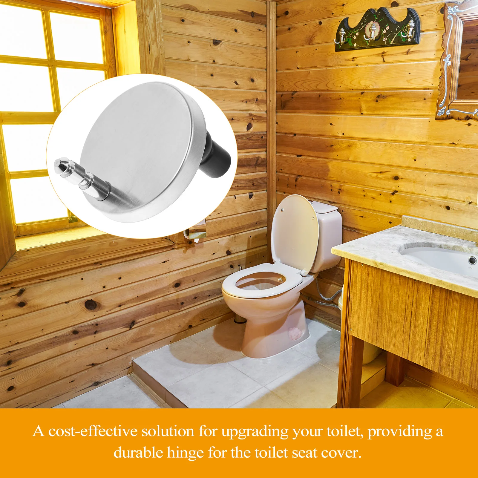 مجموعة براغي مقعد المرحاض من الفولاذ المقاوم للصدأ مكونة من عبوتين من البراغي العالمية المفصلية المثبتات البديلة لغطاء المقعد