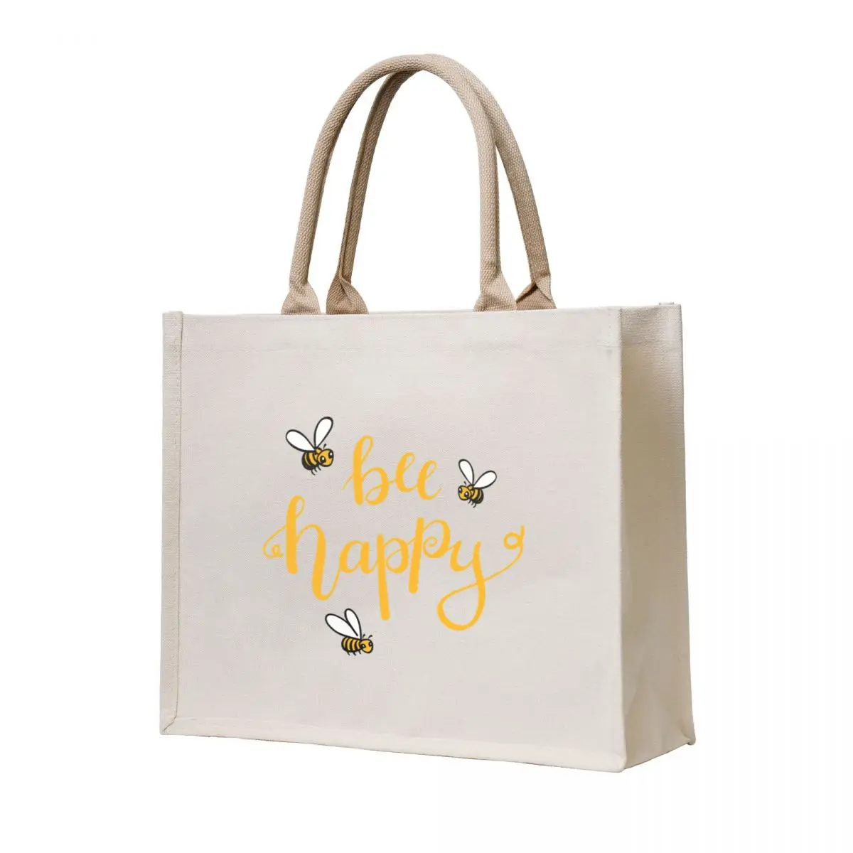 

bee happy Tote Bag canvas tote bags Lady bags Fabric bag