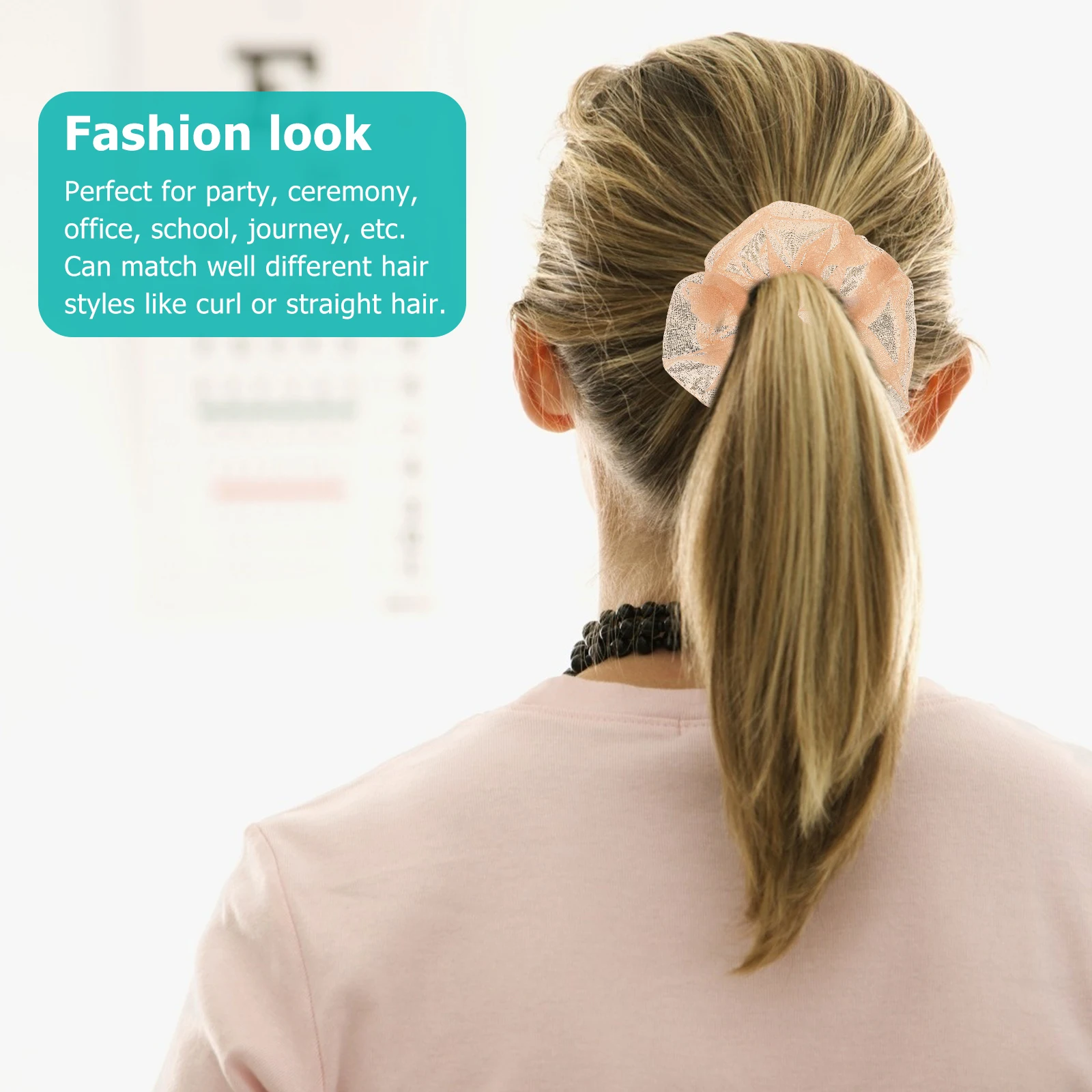 

5Pcs Stylish Women Hair Accessories Elastic Ties for Makeup Bath Shopping Photoshoots Eco Friendly Material Women Hair Ring