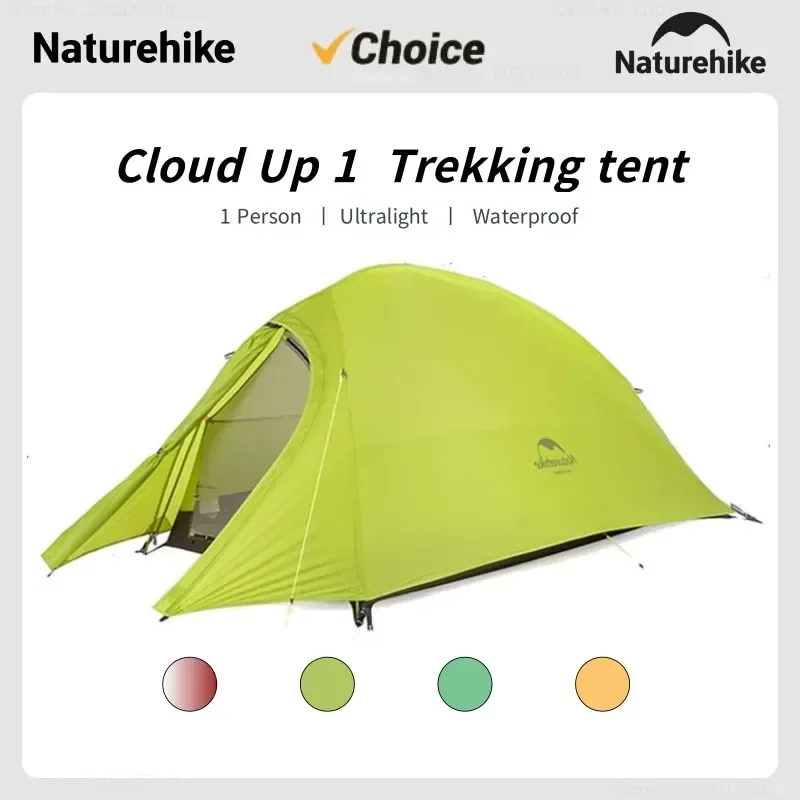 Naturehike Cloud Up 1 Ultralight Tent Outdoor Hiking Cycling Tent Professional Travelling Camping Equipment Waterproof Tent