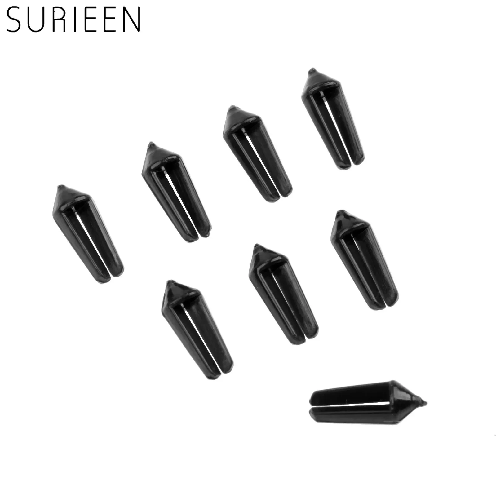 SURIEEN 8 Pcs Nylon Dart Flight Savers Protectors Darts Accessories Set Black Dart Replacements For Steel / Soft Tip Darts 9.4mm