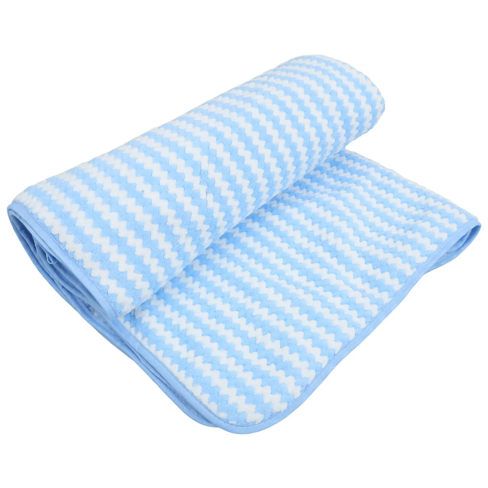 

Coral Fleece Bath Towel Thickened Beach Towel Absorbent Shower Blue High Density Non Shedding Practical Bath Towels Soft