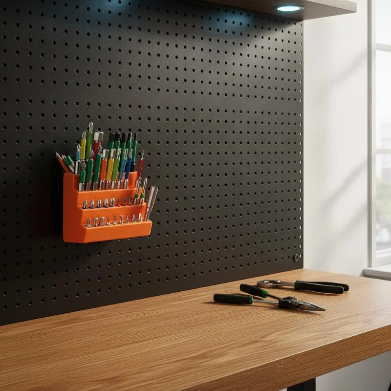 Drill Case 40 Holes Screwdriver Bit Holder Plastic Save: Space Organizer Easy Storage Tool