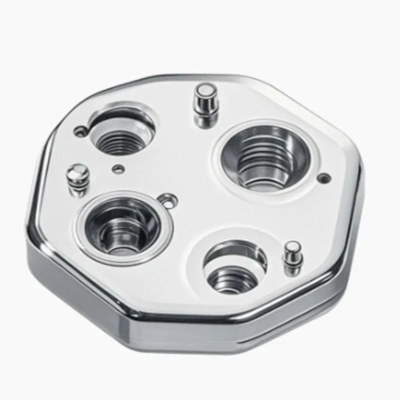 

Custom stainless steel CNC machining high-precision hydraulic manifold multi-cavity precision valve block