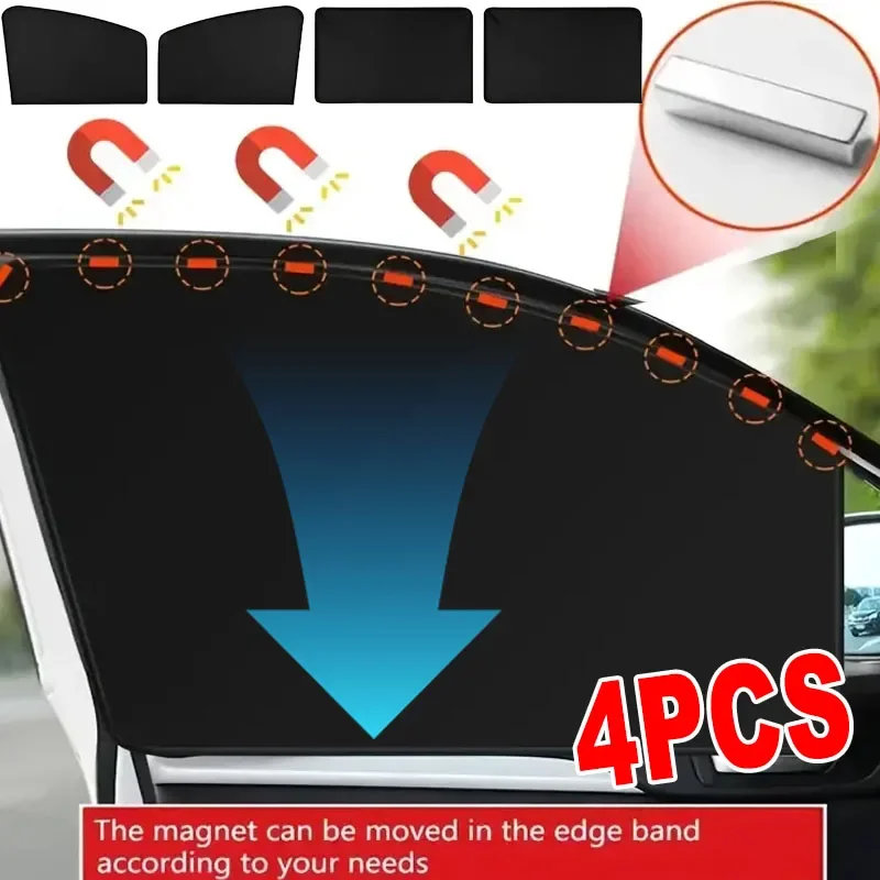 

Magnetic Car Side Window Sun Shade UV Blocking Car Curtain Summer Anti-Glare Sun Protection Auto Sunshade for Personal Privacy