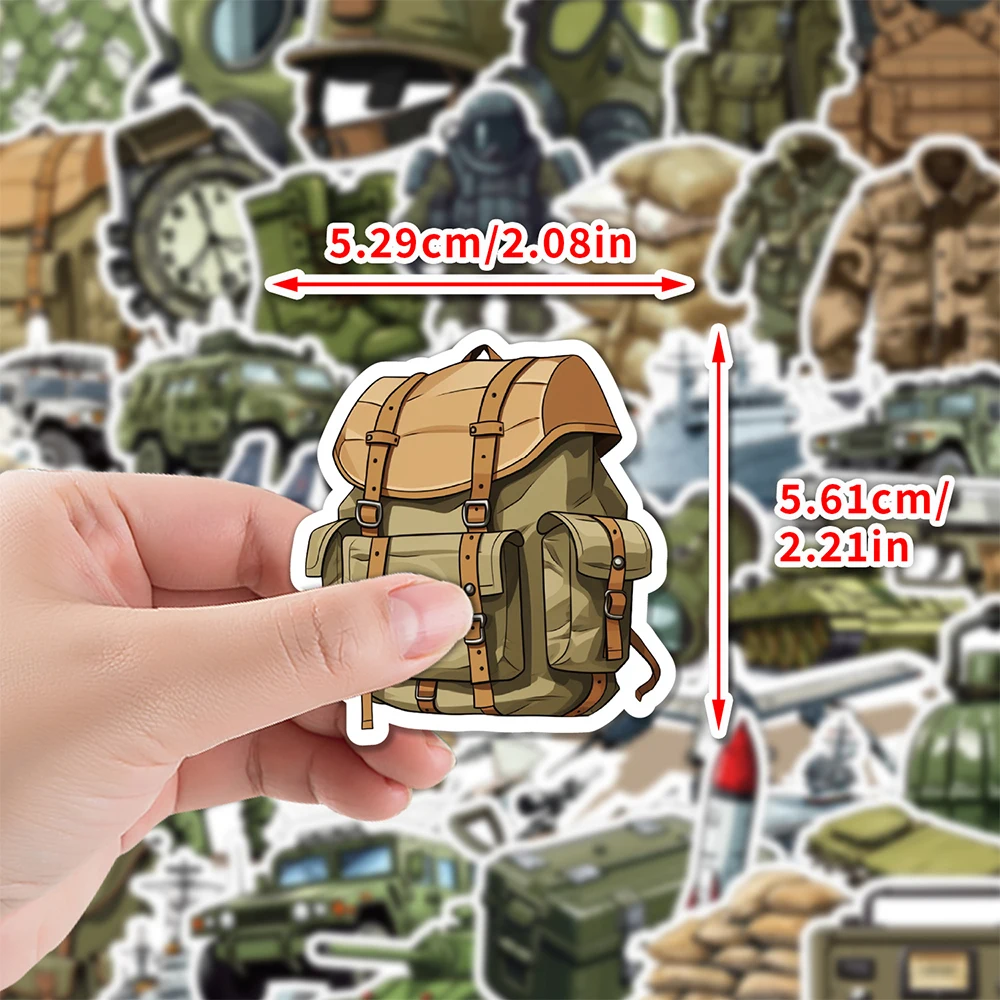

10/30/50Pcs Military Force War Cool Graffiti Stickers for Laptop Skateboard Motorcycle Waterproof Cool Camouflage Sticker Packs