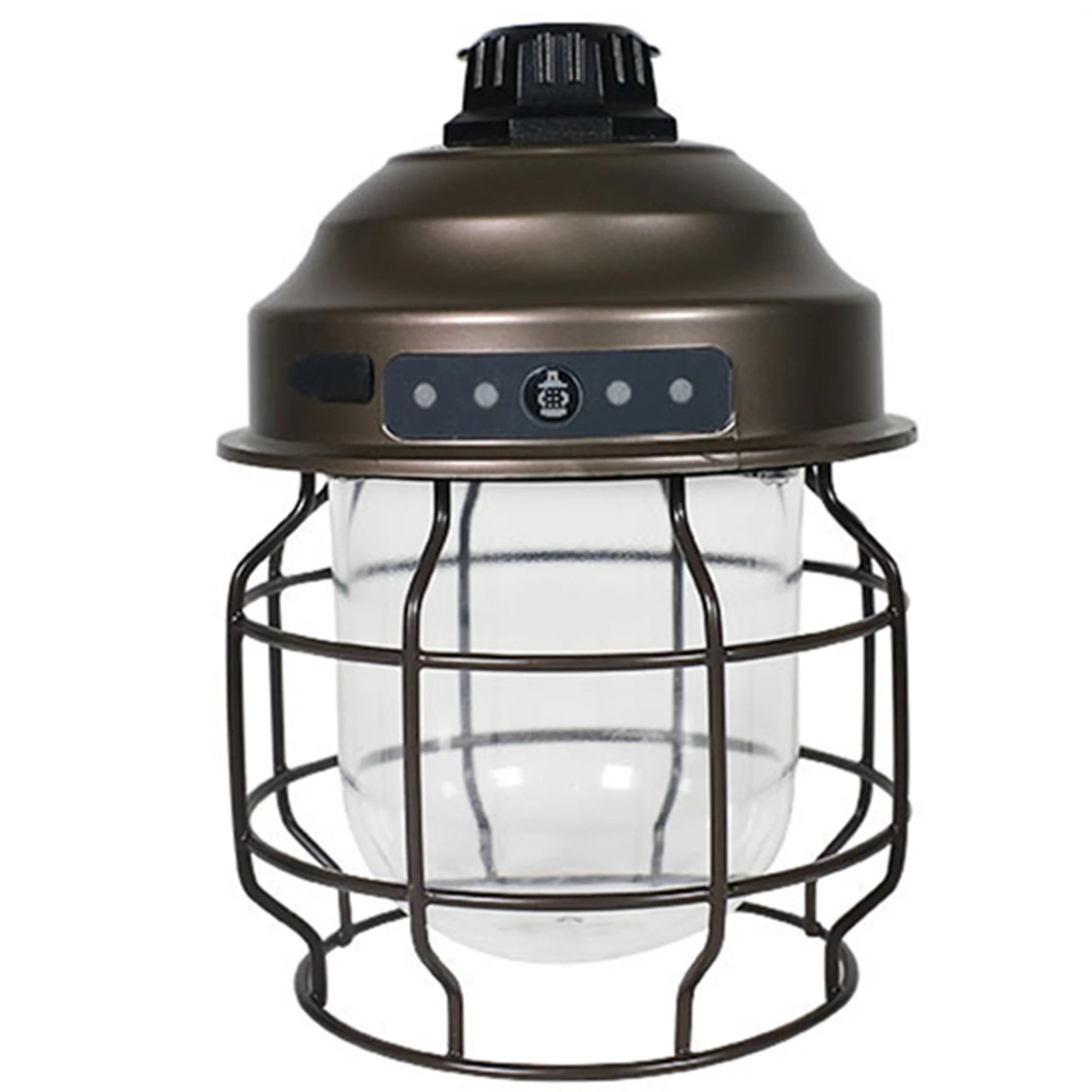 LED Camping Lantern Vintage Design USB Rechargeable Camping Light 3 Levels Dimmable Waterproof For Outdoor