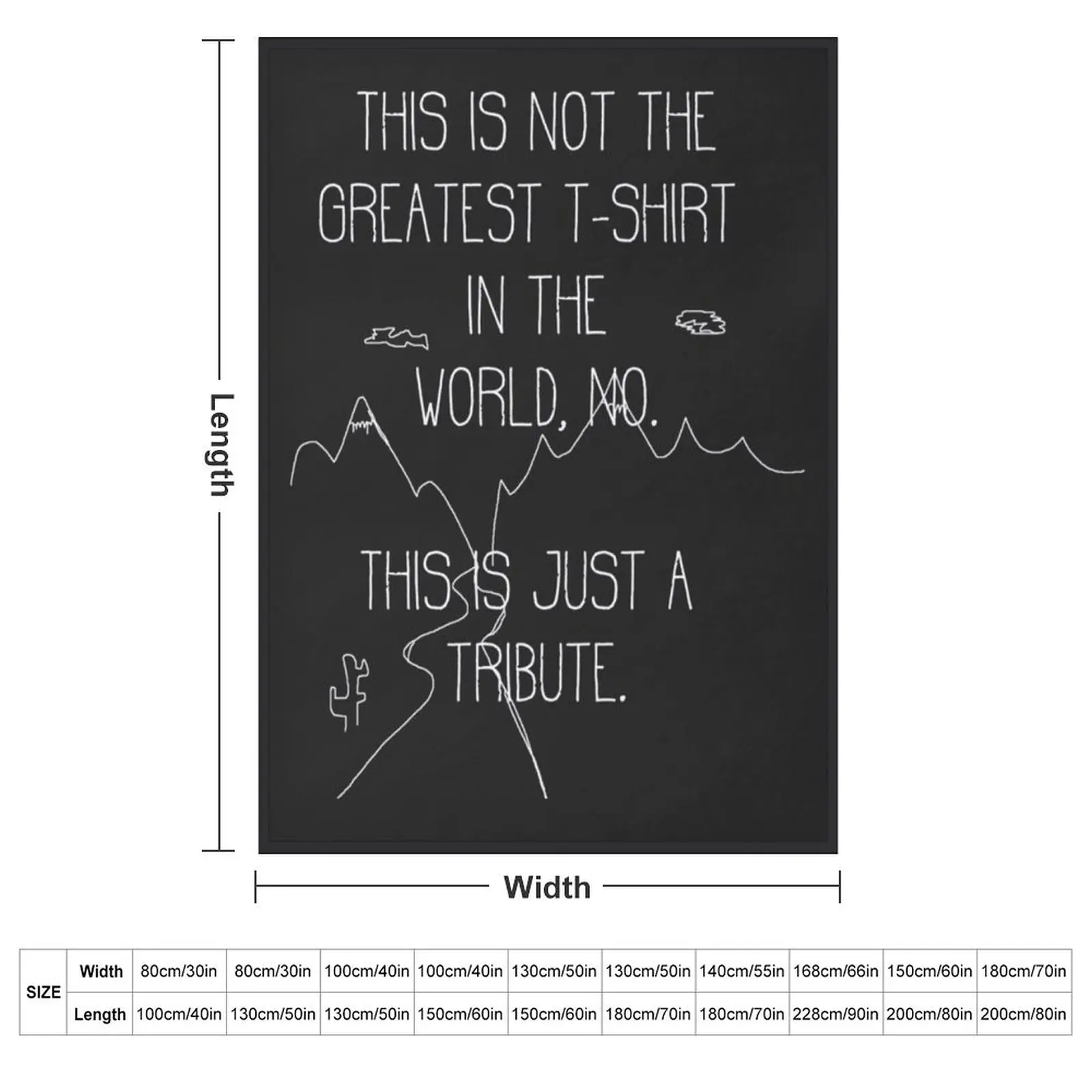 This is just a tribute - Tenacious D Print Essential Throw Blanket couch cozy soft plush fuzzy picnic outdoor blanket
