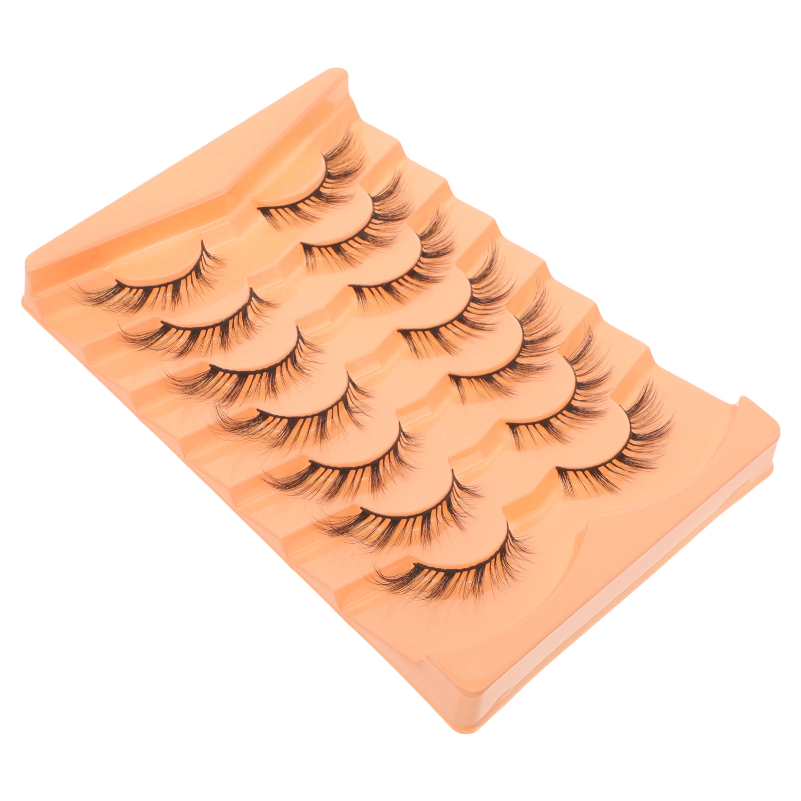 

7 Pairs Fake Eyelashes False for Women European and Look Faux Chemical Fiber Individual