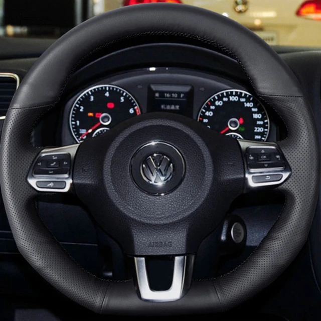 DIY Car Steering Wheel Cover For Volkswagen Golf 6 GTI MK6 VW Polo GTI Scirocco R Passat CC R Line Original Steering Wheel Braid AliExpress