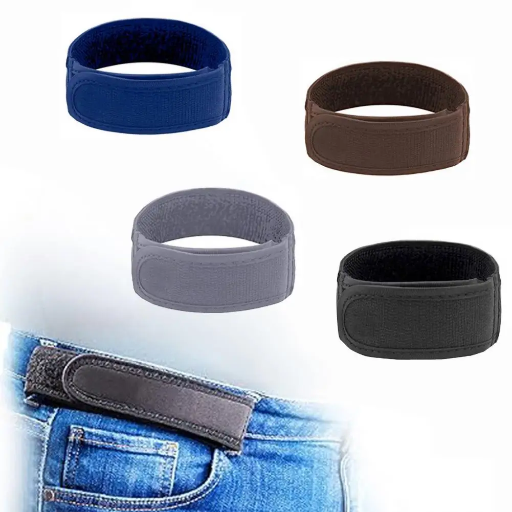 

Pants Fixing Belt Buckle Elastic Waistband Lazy Belt Fastener Tape Design for Unisex Jeans No Bulky Buckles Anti-slip Convenient