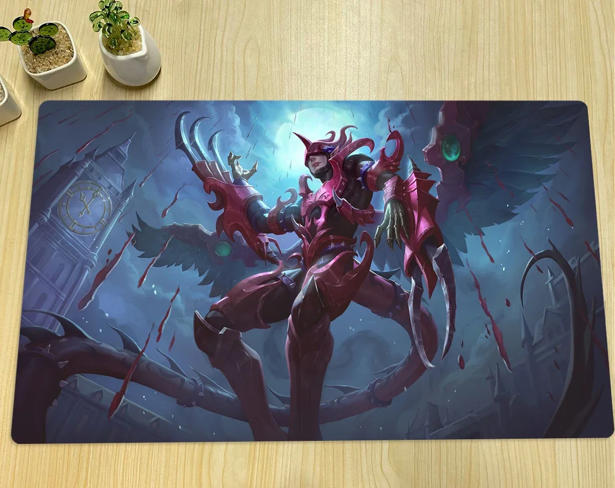 YuGiOh Playmat Destiny Hero Destroy Phoenix Enforcer TCG CCG Board Game Trading Card Game Mat Anime Mouse Pad Zone & Bag 60x35cm