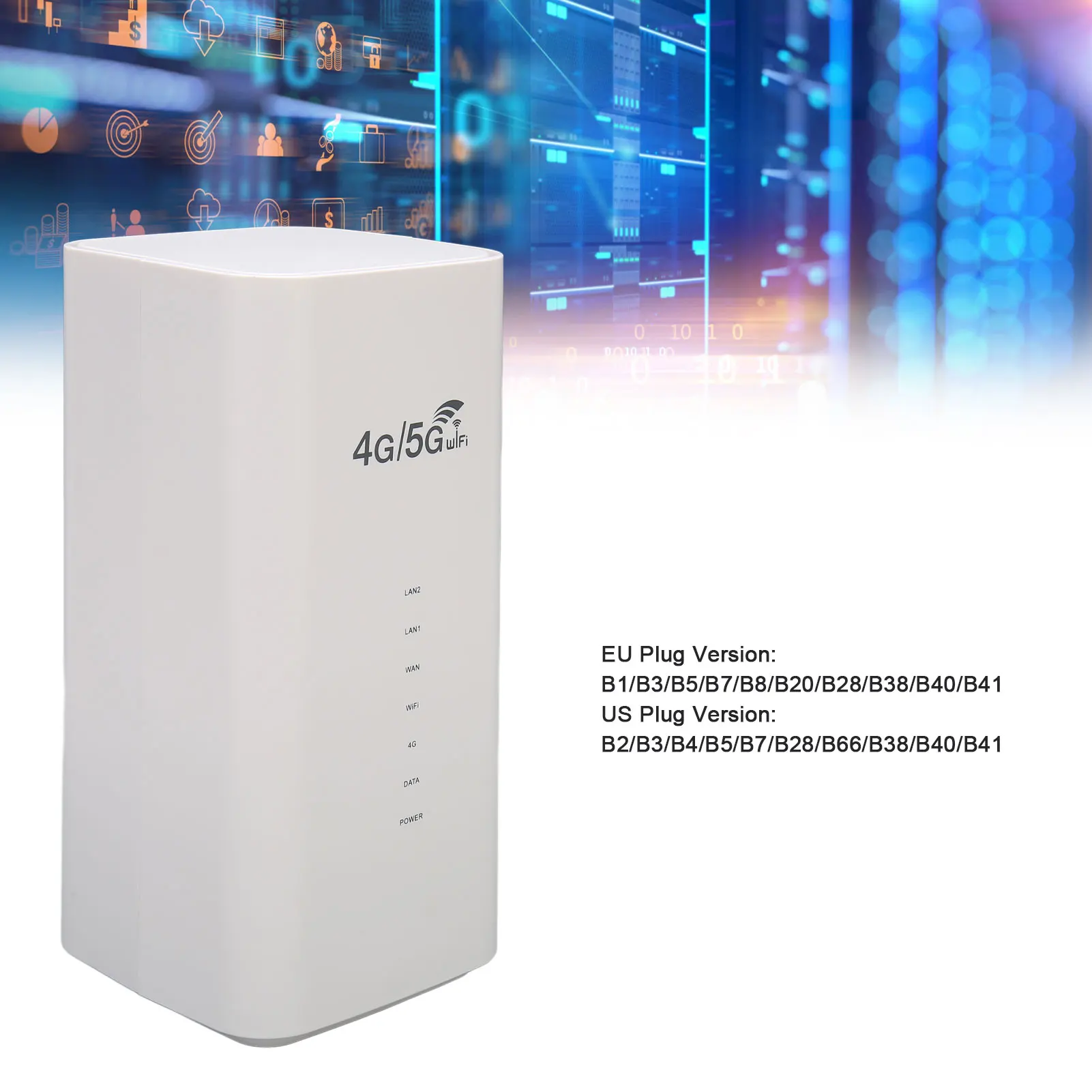 راوتر 4G LTE مع فتحة بطاقة SIM 4 هوائي يصل إلى 32 مستخدمًا راوتر واي فاي CPE واي فاي لاسلكي لمكتب أبيض 4G LTE موزع إنترنت واي فاي