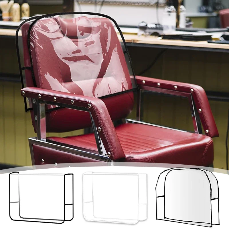 1Pcs Salon Beauty Chair Back Cover Plastic Pvc Transparent Waterproof Barber Chair Back Cover Hairdressing Styling Barbershop