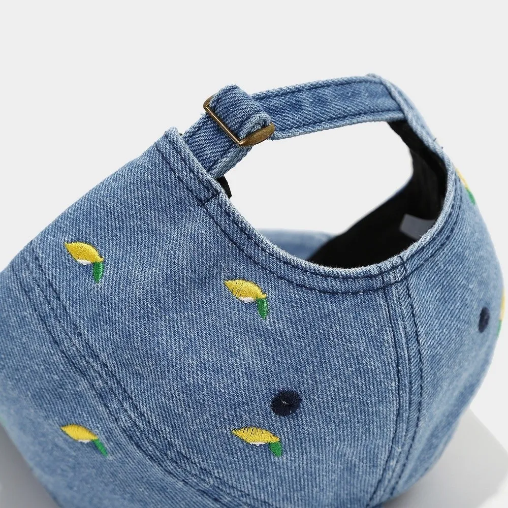 Casquettes de Baseball en Denim décontracté réglable citron amour cerise broderie casquette de camionneur respirant Gorras Para Hombres unisexe