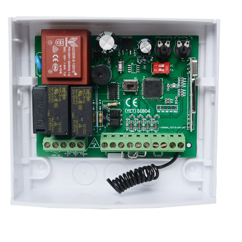 Rolling Shutter Controller 3CH AC220V Door Controller Learning Code 433Mhz Garage Gate Opener for Smart Home