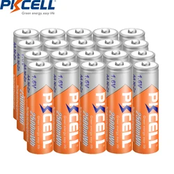 20PC PKCELL AA battery AA Rechargeable Battery 2A 2500MWH 1.6V NIZN Batteries Baterias Bateria