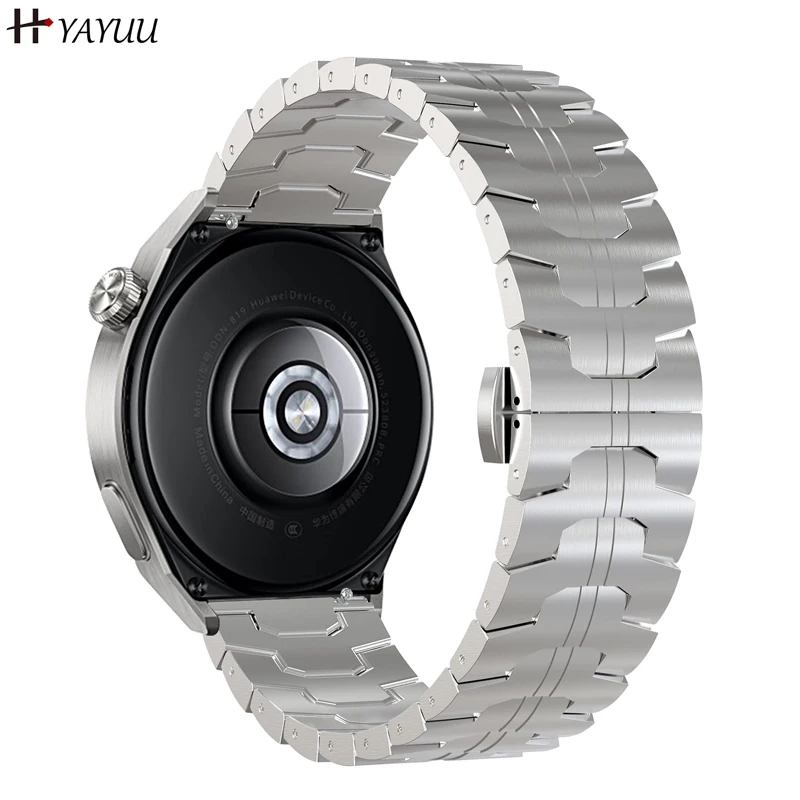 

Strap for Huawei Watch GT4 46mm/GT3 46mm/GT2 46mm/GT2 Pro/GT2e Bands, 22mm Stainless Steel Metal Bands for Huawei GT3 Pro 46mm