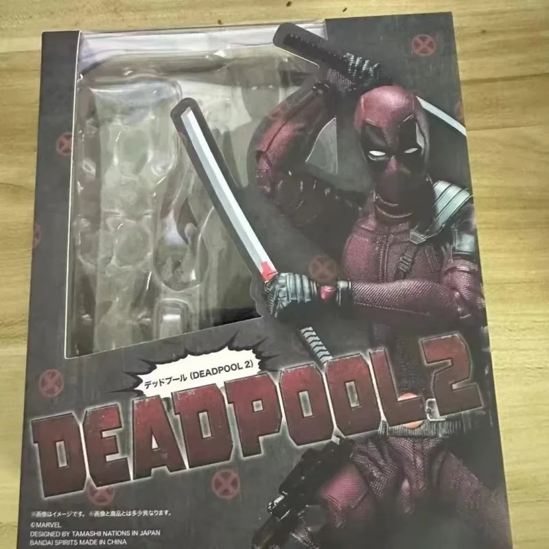 Spot marvel herói mercadoria shf deadpool 2 réplica de alta qualidade modelo móvel estatueta decoração coleção presente surpresa