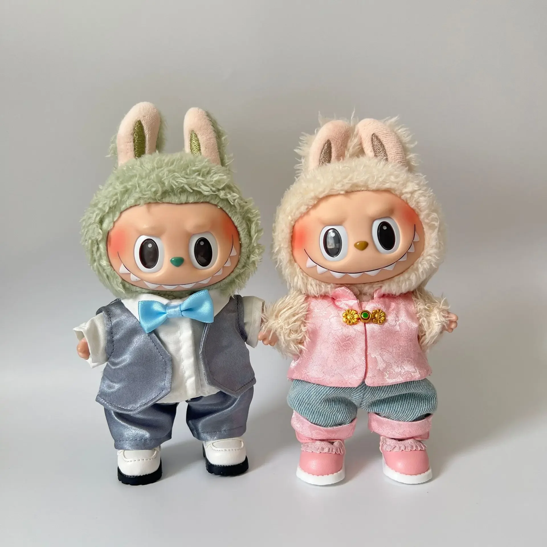 

Для одежды Labubu, подвеска 17 см, универсальный костюм в традиционном китайском стиле с аксессуарами, 17 см (без куклы в комплекте)