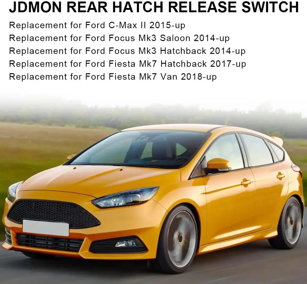 Rear Hatch Release Switch for Ford C-Max Focus Fiesta 2014-2020 Tailgate Trunk Handle Boot Open Button OE F1EB-19B514-BE