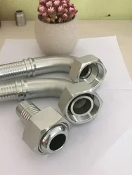 Metric Hydraulic Fittings High Pressure Rubber Pipe Joint Metric Thread M24-M52 Withhold Type Hydraulic Oil Pipe Joint 45#Steel