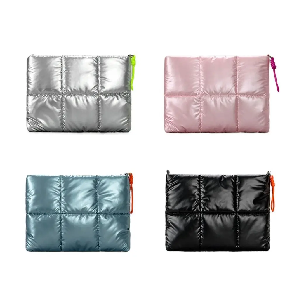 Trendy Puffy Cotton Laptop Bag Shockproof Waterproof Laptop Sleeve 14 Inch Soft Notebook Carrying Case for MacBook/Lenovo/Huawei