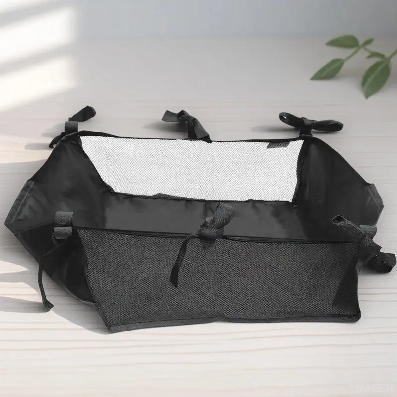 

Pushchair Storage Pouch Elegant Design Oxford Cloth Stroller Organizer Bag for Water Bottle Nappies Keys Stroller Accessories