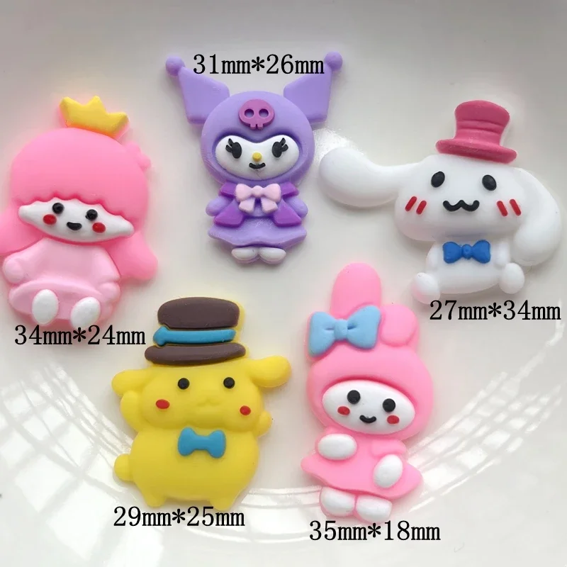 10pcs New Animal Lovely Princess PVC Flexible Adhesive Flat Back DIY Clipbook Decorative Personalized Decoration