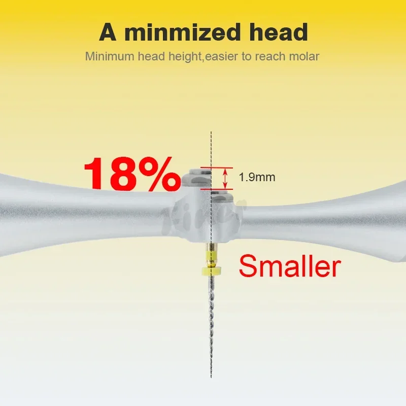 Dental 6:1 Endo Head Electric Endodontic Motor Angle Head 360° Degree Rotating Endomotor Contra Angle Head Fit Woodpecker