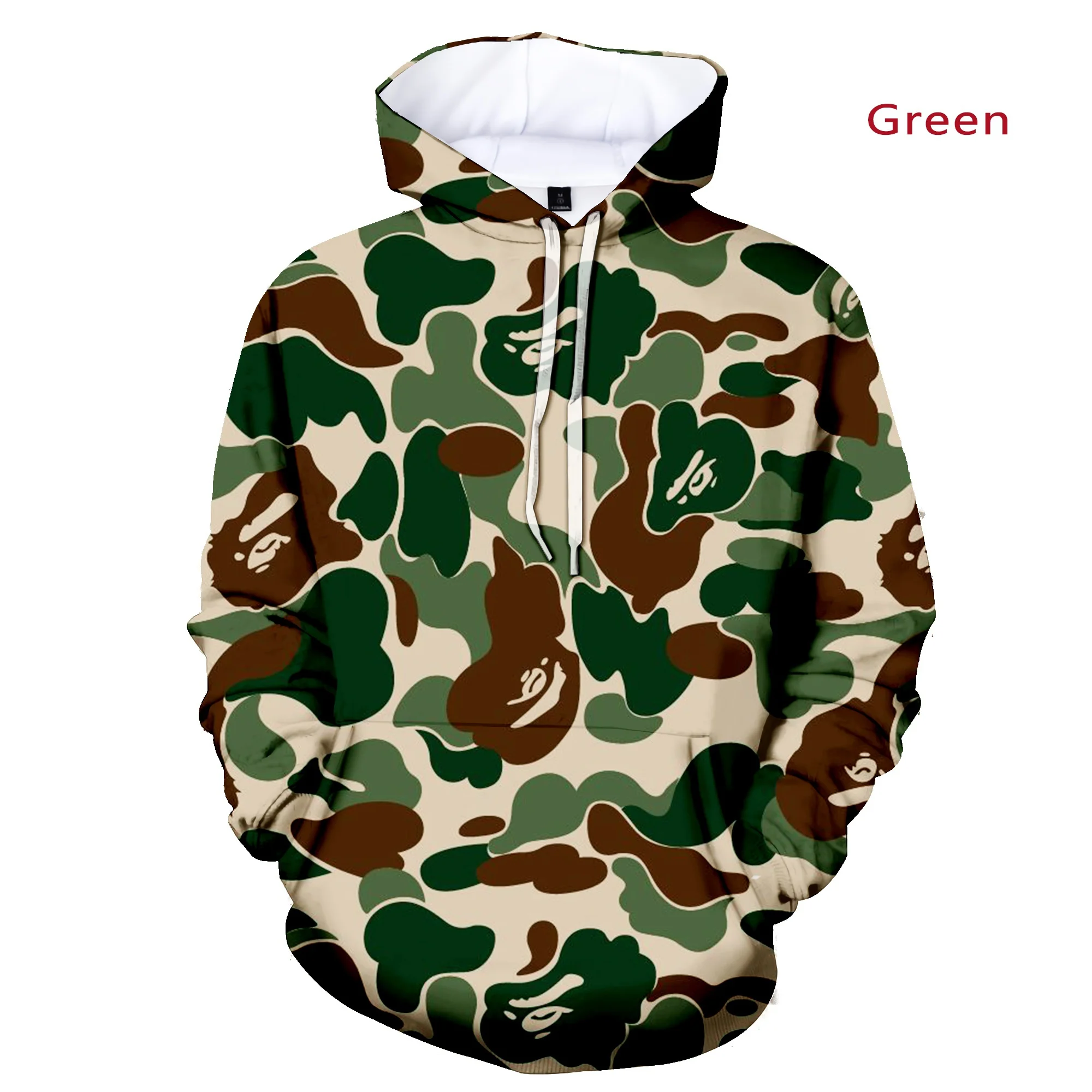 

2022 Autumn And Winter Camouflage Hoodie Men and Women 3D Print Hoodie Sweatshirt Pullover Couple Hoodies