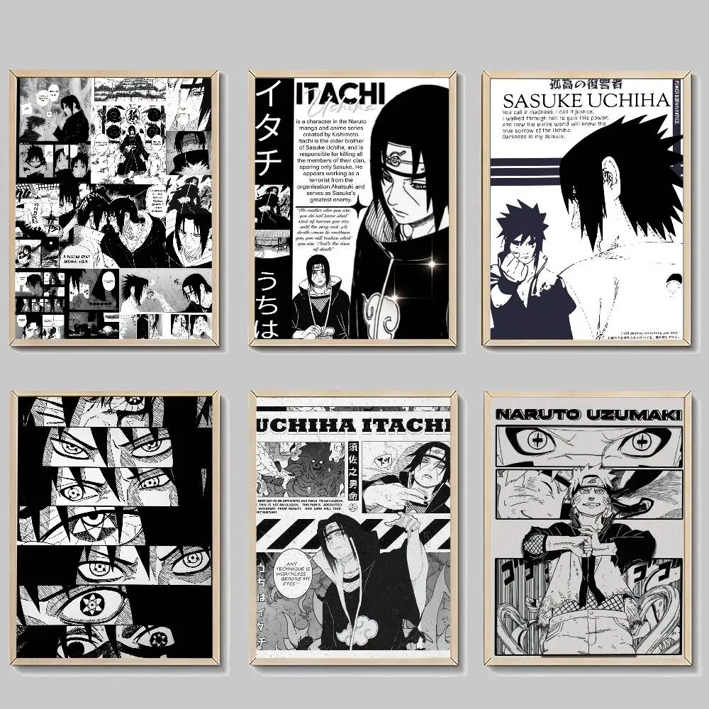 Naruto cool   Vintage Posters Sticky Vintage Room Home Bar Cafe Decor Kawaii Room Decor