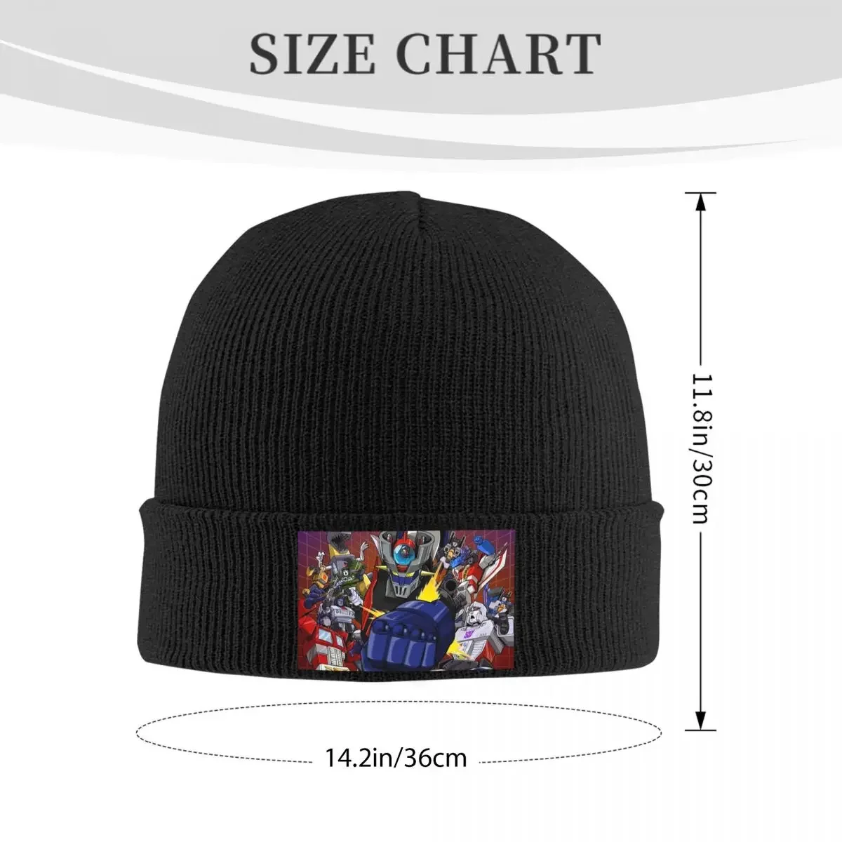 Mazinger Z Mad Robot Grendizer Anime Manga Warm Knitted Cap Winter Knit Bonnet Hat Skullies Beanies Hip Hop Caps for Unisex