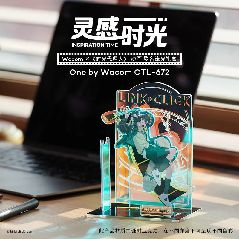 Wacom Link Click Collaboration Graphics Tablet CTL 672 مرسومة باليد الكمبيوتر لوح رسم التعاون تدفق صندوق هدايا خفيف