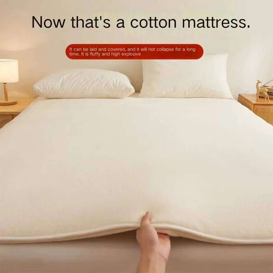 Xinjiang cotton mattress upholstered family bedroom quilted mattress dormitory single rental special bedding quilted mattress