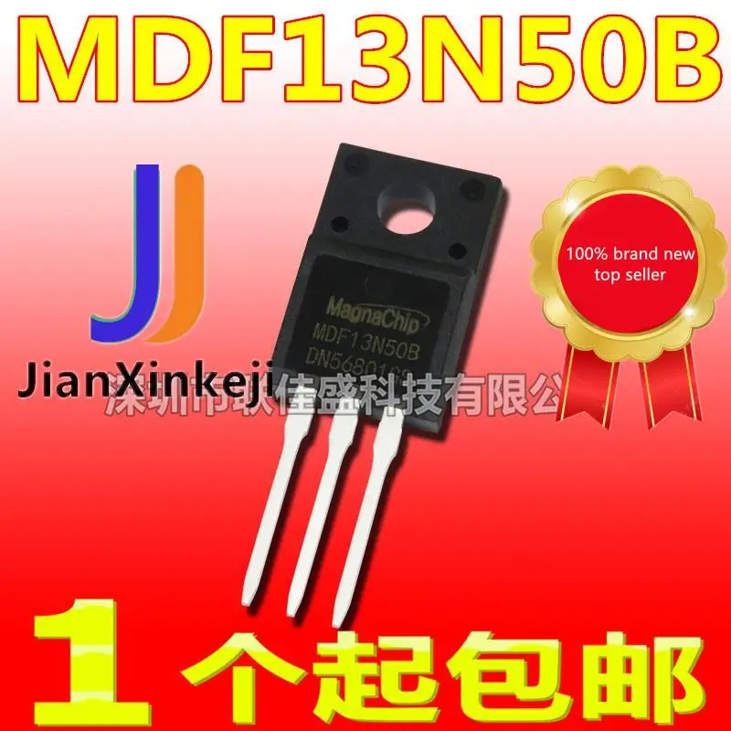 10pcs 100% 신품 MDF13N50BTH MDF13N50B 13A 500V TO220 MOS 튜브 전계 효과 튜브