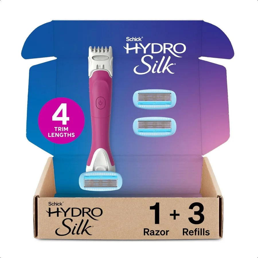 

Schick Hydro Silk TrimStyle Razor with Bikini Trimmer for Women 2in1 Bikini Razor for Women and Womens Trimmer for Pubic Hair I