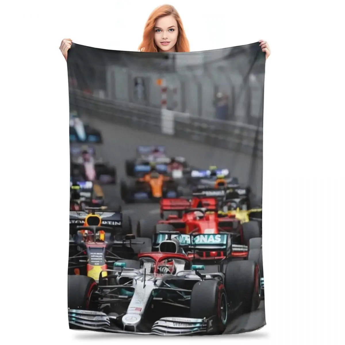 F1 Race Start Blanket Fleece Warm Throw Blankets Sofa Throw Blanket For Couch Bedding Outdoor Throws Bedspread Quilt