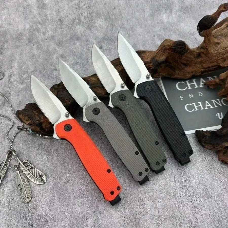 S/O/G المحور قفل سكين للفرد 440C شفرة مقبض مريح التخييم في الهواء الطلق العملي سكين صيد سكينة فاكهة أداة الطوارئ #2