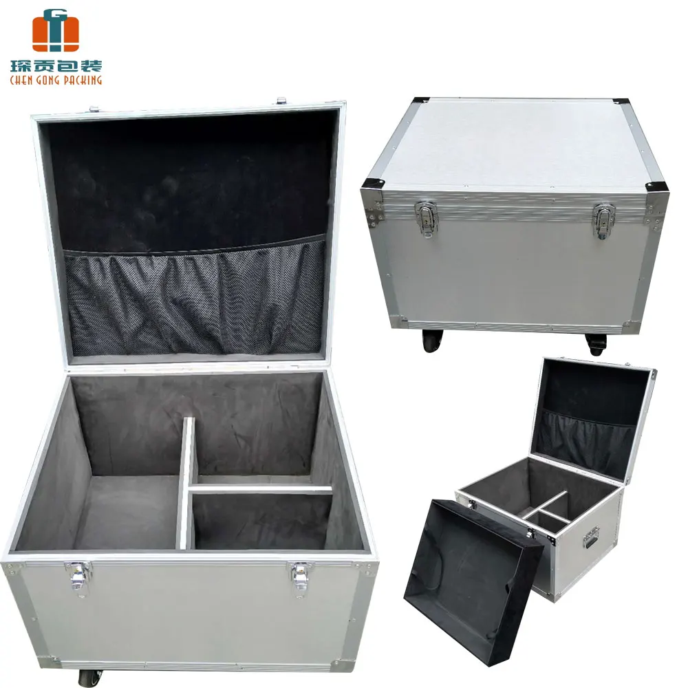 Manufacturer Direct Customized Size Color Strong Portable Chrome Plated Outdoor Alloy Aluminum ABS Foam Packed Custom Tool Box