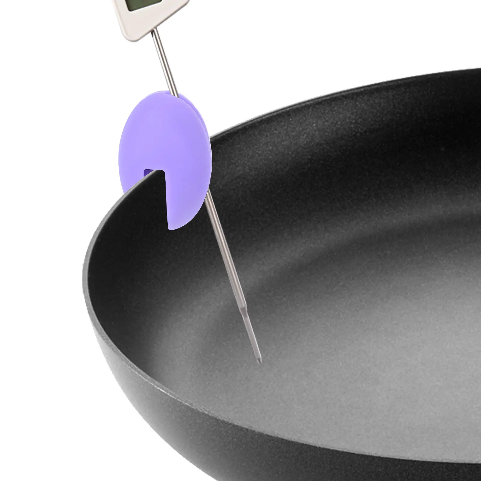 

Silicone Pot Clip for Thermometer Temperature Probe Clip Holder Cooking Baking Frying Tools Thermometer Clips for Pots