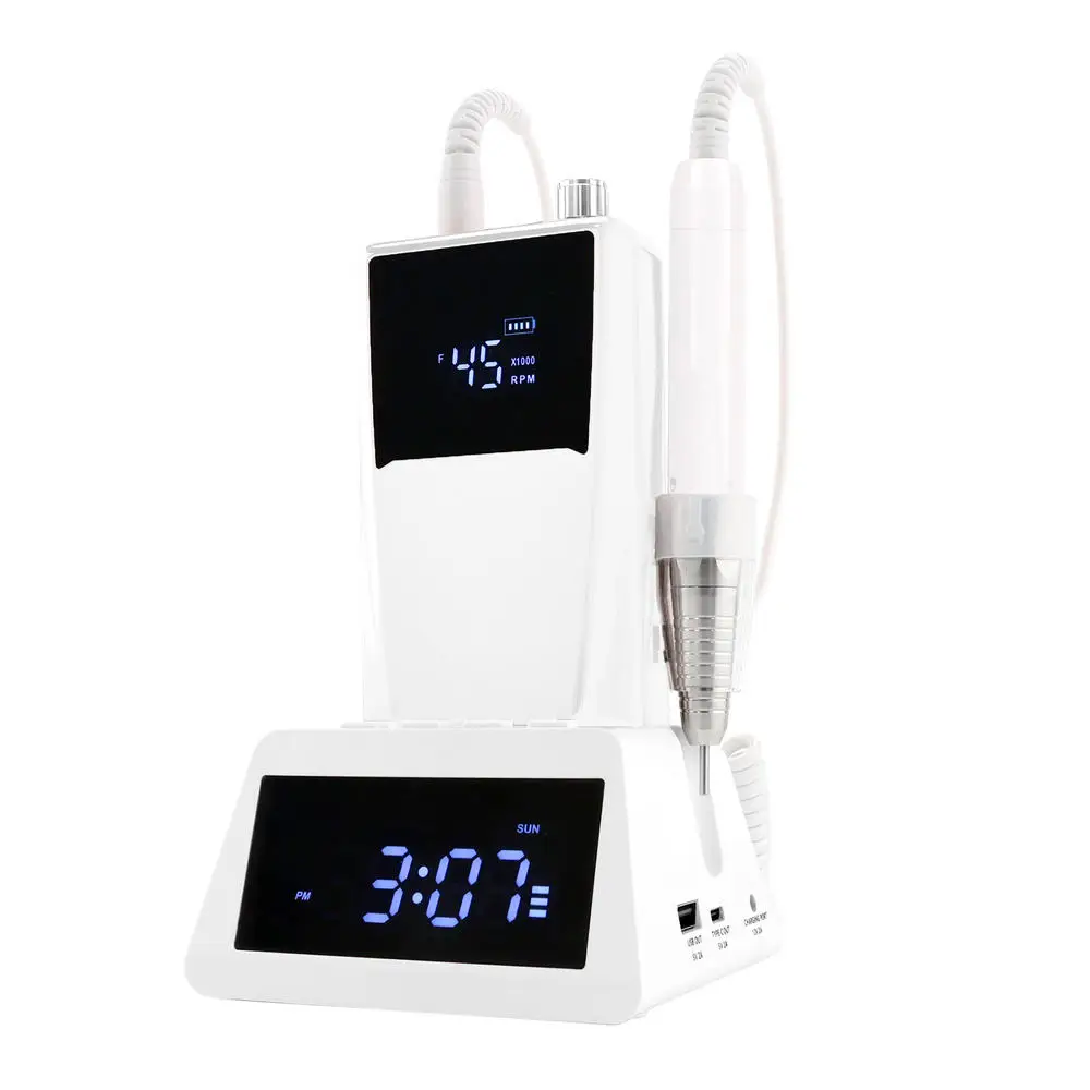 

Latest Type Electric Nail Machines 45000RPM Professional Brushless Portable 85W Nail Drill Machine Manicure Pedicure Efile