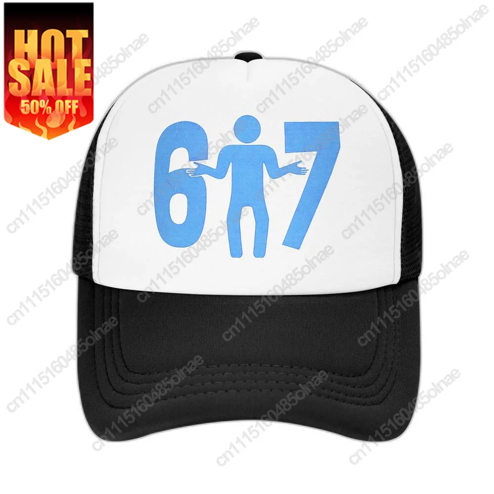 6-7 Stick Figure 67 Meme Trucker Women Men Adjustable Unisex Baseball Cap Summer Dad Hat