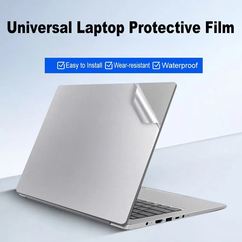 2pcs 10-17 inch Laptop Shell Skin Matte Waterproof Notebook Computer Body Cover PVC Self Adhesive Protective Film Home Office