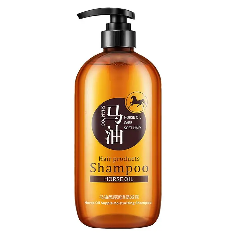 

300ml Horse Oil Hair Shampoo Oil Control Hair Moisturizing Shine Enhancing Shampoos Korea Style No Silicone Oil Hair Care