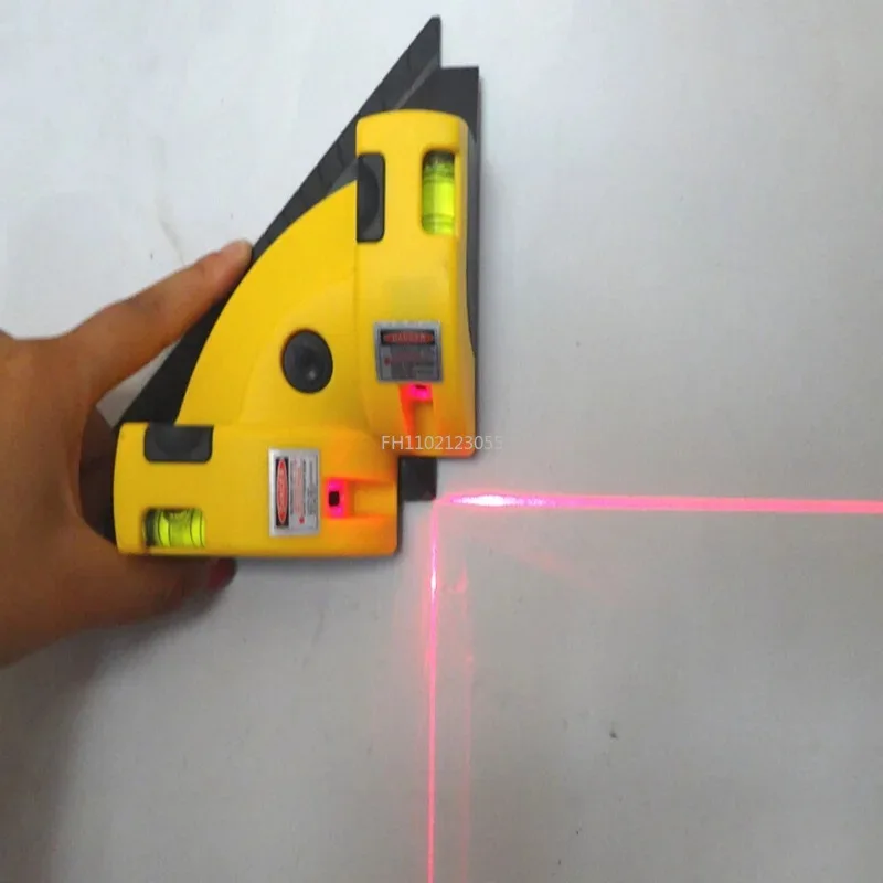 90 ° Laser podczerwony poziom pionowa pozioma linia projekcji kwadratowa podłoga kafelków poziomica laserowa dokładny pomiar